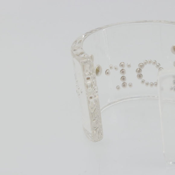 Christian Dior Bangle plastic Clear Auth 190314