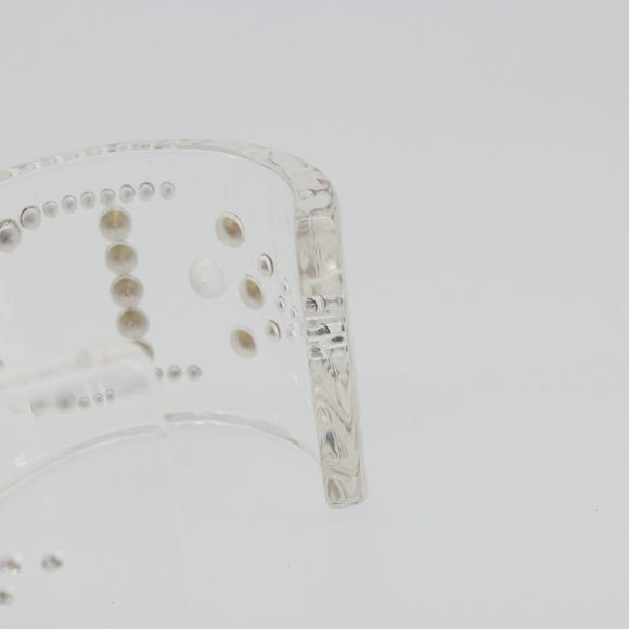 Christian Dior Bangle plastic Clear Auth 190314