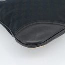 GUCCI GG Canvas Shoulder Bag Black Gold 169947 Auth 190317A-16