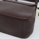 GUCCI Shoulder Bag Leather Bordeaux Gold Auth 190318-15