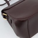 GUCCI Shoulder Bag Leather Bordeaux Gold Auth 190318-16