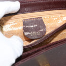 GUCCI Shoulder Bag Leather Bordeaux Gold Auth 190318-18