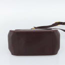 GUCCI Shoulder Bag Leather Bordeaux Gold Auth 190318-5