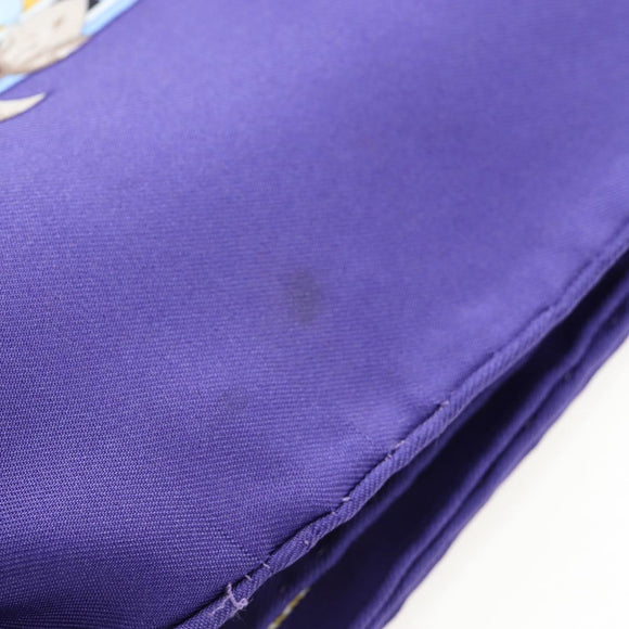 HERMES Carre 90 Scarf ”TROPIQUES” Silk Blue Auth 190320M