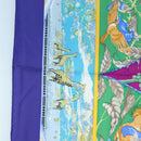 HERMES Carre 90 Scarf ”TROPIQUES” Silk Blue Auth 190320M-5