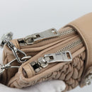 Miu Miu Matelasse Chain Shoulder Bag Leather 2way Pink Silver Auth 190321A-19