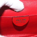 CELINE Shoulder Bag Satin Green Gold Auth 190325-16