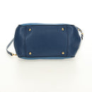 Miu Miu Hand Bag Leather 2way Blue Gold Auth 190326M-5