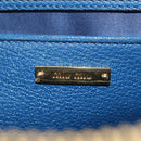 Miu Miu Hand Bag Leather 2way Blue Gold Auth 190326M-22
