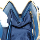 Miu Miu Hand Bag Leather 2way Blue Gold Auth 190326M-24