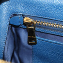 Miu Miu Hand Bag Leather 2way Blue Gold Auth 190326M-26