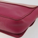 Miu Miu Shoulder Bag Leather Pink Gold Auth 190333A-16