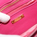 Miu Miu Shoulder Bag Leather Pink Gold Auth 190333A-20