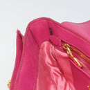 Miu Miu Shoulder Bag Leather Pink Gold Auth 190333A-22