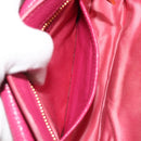 Miu Miu Shoulder Bag Leather Pink Gold Auth 190333A-25