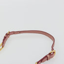 Miu Miu Shoulder Bag Leather Pink Gold Auth 190333A-8