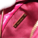 Miu Miu Matelasse Shoulder Bag Leather Pink Gold Auth 190334A-16