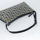 Christian Dior Trotter Canvas Accessory Pouch Navy Silver Auth 190335A-7