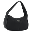 PRADA Shoulder Bag Nylon Black Silver Auth 190337A-1