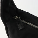 PRADA Shoulder Bag Nylon Black Silver Auth 190337A-19