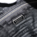 PRADA Shoulder Bag Nylon Black Silver Auth 190337A-20