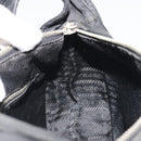 PRADA Shoulder Bag Nylon Black Silver Auth 190337A-21
