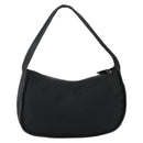 PRADA Shoulder Bag Nylon Black Silver Auth 190337A-2