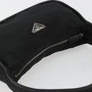 PRADA Shoulder Bag Nylon Black Silver Auth 190337A-6