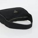 PRADA Shoulder Bag Nylon Black Silver Auth 190337A-7
