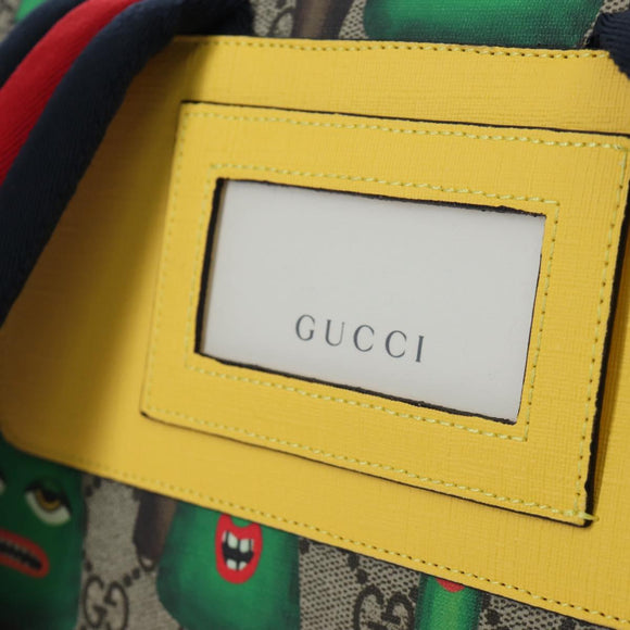 GUCCI GG Supreme Children's Sherry Line Backpack PVC Beige 410791 Auth 190338SAM