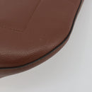 BURBERRY Shoulder Bag Leather Brown Gold Auth 190339A-15