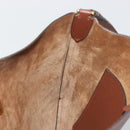 BURBERRY Shoulder Bag Leather Brown Gold Auth 190339A-19