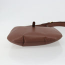 BURBERRY Shoulder Bag Leather Brown Gold Auth 190339A-5
