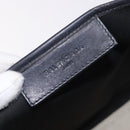 BALENCIAGA Navy Cabas M Tote Bag Canvas Leather Ivory Silver 339933 Auth 190340-14