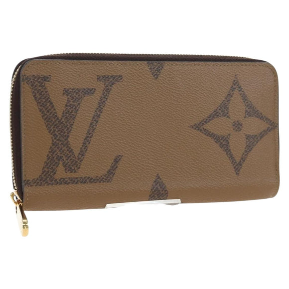 LOUIS VUITTON Monogram Giant Reverse Zippy Long Wallet M69353 LV Auth 190341M