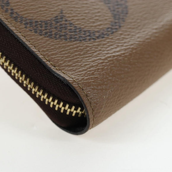 LOUIS VUITTON Monogram Giant Reverse Zippy Long Wallet M69353 LV Auth 190341M