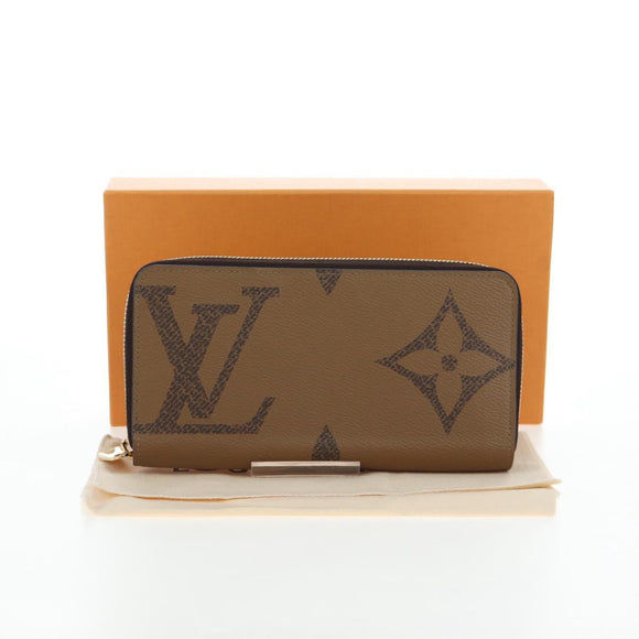 LOUIS VUITTON Monogram Giant Reverse Zippy Long Wallet M69353 LV Auth 190341M