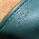 LOEWE Amazona 44 Boston Bag Leather Green Silver Auth 190342V-11