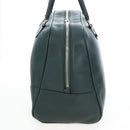LOEWE Amazona 44 Boston Bag Leather Green Silver Auth 190342V-3