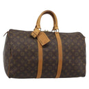 LOUIS VUITTON Monogram Keepall 45 Boston Bag M41428 LV Auth 190343A-1