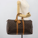 LOUIS VUITTON Monogram Keepall 45 Boston Bag M41428 LV Auth 190343A-21