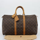 LOUIS VUITTON Monogram Keepall 45 Boston Bag M41428 LV Auth 190343A-12