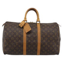 LOUIS VUITTON Monogram Keepall 45 Boston Bag M41428 LV Auth 190343A-13