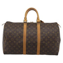 LOUIS VUITTON Monogram Keepall 45 Boston Bag M41428 LV Auth 190343A-2