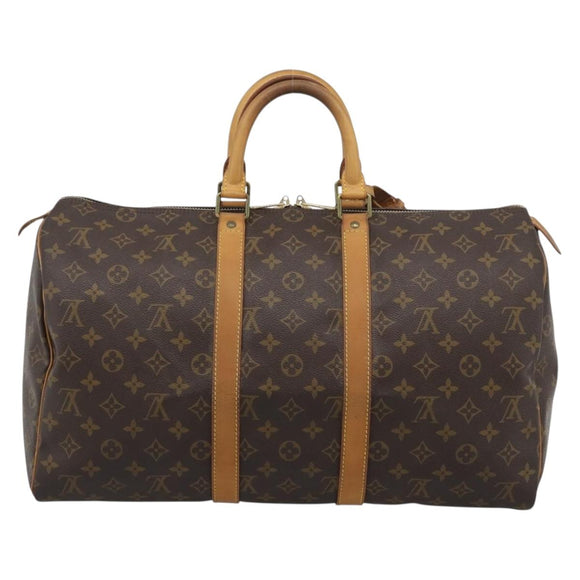 LOUIS VUITTON Monogram Keepall 45 Boston Bag M41428 LV Auth 190343A