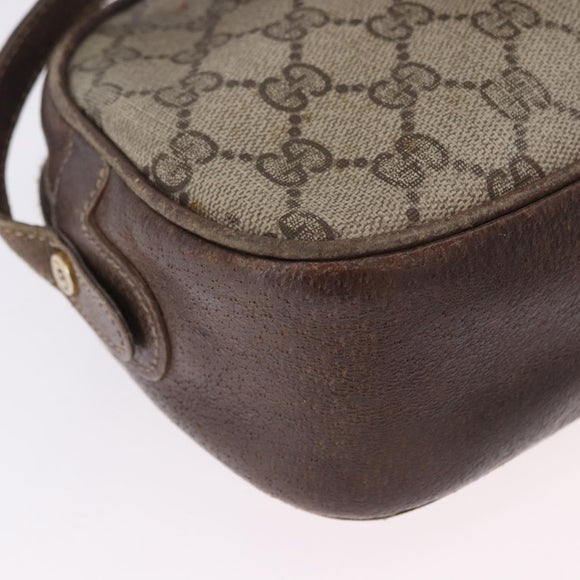 GUCCI GG Supreme Shoulder Bag PVC Beige Gold 001 067 1283 Auth 190345