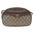 GUCCI GG Supreme Shoulder Bag PVC Beige Gold 001 067 1283 Auth 190345-2