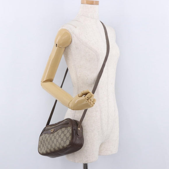 GUCCI GG Supreme Shoulder Bag PVC Beige Gold 001 067 1283 Auth 190345