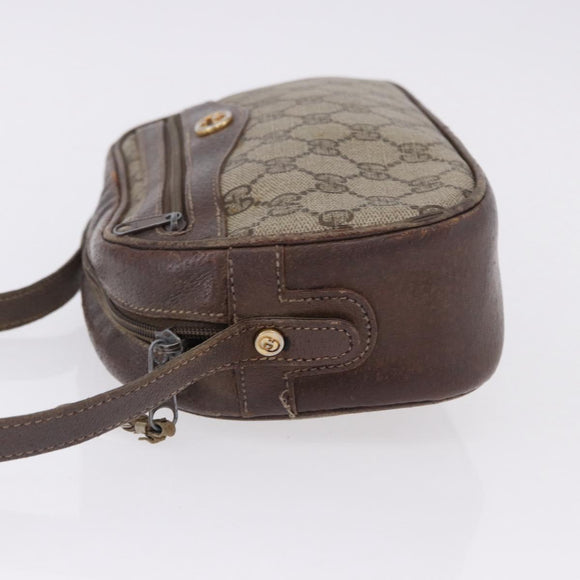 GUCCI GG Supreme Shoulder Bag PVC Beige Gold 001 067 1283 Auth 190345