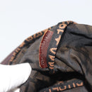 FENDI Zucca Canvas Hand Bag Black Brown Auth 190346-12